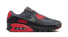 Nike Air Max 90 Shoes Black Smoke Gray Red Dm0029-007 Men s Sizes New Ships Asap