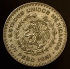 Authentic Mexico s Last Silver Coin 1957-1967 Un Peso 10  Silver Circulated