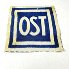 Authentic Ww2 Wwii German Ost Ostarbeiter Eastern European Laborer Patch Blue