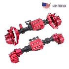 Trx4 Rc Crawler Front Rear Axle Aluminum Alloy Housing Set For 1 10 Traxxas Cars
