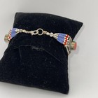 Unisex Nepal Tibetan Handmade Coral   Turquoise Bracelet Tibetan Silver 7 50    
