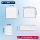 6pcs Acrylic Stamp Blocks Clear Grid Line Rubber Stamp Blocks For Card Making
