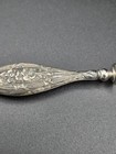 Antique Sterling Silver Engraved Handle For Wax Seal Stamp Art Nouveau