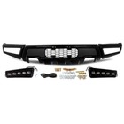 Front Bumper For 2009-2014 Ford F150 F-150 Steel Black Raptor Style W led Lights