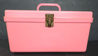 Vintage Wilson Wil-hold Small 12  Pink Plastic Sewing Box With 1 Tray