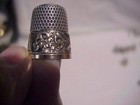 Victorian Sterling And Gold Band Simons Bros Thimble Size 9  865