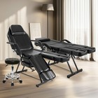 Black Hydraulic Facial Table Tattoo Chair Adjust Salon 360   Massage Bed Beauty