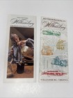 2x Colonial Williamsburg Virginia Event Brochure Pamphlet 1970s Accommodations