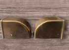 4 Small Vintage Brass Toe Caps table Leg Feet 7 8 Inch Wide X 1 1 2   New Os