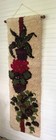 Vtg Latch Hook Tapestry Wall Hanging Plants 1970   s Boho