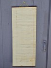 Vintage Asian Bamboo Slat Scroll Wall Hanging Art Chinese Landscape Pagoda
