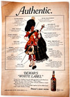 1970 Dewar s White Label Advertisement Traditional Scottish Kilt Uniform F15p