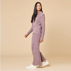 Softies Marshmallow Shawl Collar   Pintuck Pant Set Driftwood Size Medium