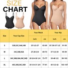 Women Tummy Control Bodysuit Backless Corset Built In Bra Body Shaper