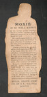 Scarce Late 1800s To Early 1900s Original Moxie Advertising Cardboard Die Cut