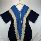 Vintage Mayan Mexican Guatemalan Huipil Poncho Hand Embroidered Textile Boho