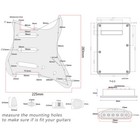 Off White Loaded Pickguard Alnico 5 Sss Pickup Capacitor 250k Pots For Strat St