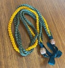 Graduation Yellow Gold green Ric Rac Ribbon Handmade Lei 32  Hawaiian Weddings