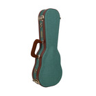 Crossrock Master Series Soprano Ukulele Case For 21   Long Neck   Malachite Blue