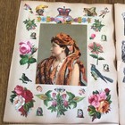 Scraps  Cards And Chromo Prints - 12 Loose Victorian Album Scrapbook Pages  a 
