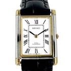 Seiko Suwa Swu 6530-5590 Solar Powered Analog Men s Watch White Dial Black Strap