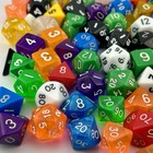 100  Mixed Polyhedral Rpg Dice Acrylic D4   d20 2010s   20s Assorted 5 8 