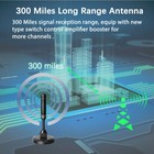 300 Miles Upgraded Tv Antenna Digital Hd Indoor Hdtv 1080p 4k Long Range