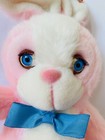 Vtg 1987 Dan-dee Winkie Wabbit Plush Stuffed Pink Bunny Rabbit Sleepy Eyes Close