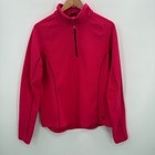 Mountain Hardwear Womens Xl Pink Fleece Pullover 1 4 Zip Long Sleeve
