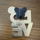 Disney Mickey Mouse Love Single Enamel Pin Red White Yellow Black
