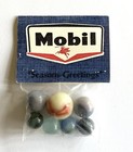 Vintage Gas Station Giveaway Seasons Greetings Mobil Pegasus Bag Of Marbles