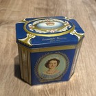 Coronation Souvenir June 1953 Queen Elizabeth   Duke Of Edinburgh Tin Box 