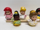 Fisher Price Little People Disney Princess Lot Of 8 Ariel  Belle  Tiana  Tangled