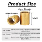 Metric Oilite Plain Bronze Sintered Bearing Bushes Series-inside Dia 3mm To 30mm