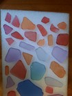 Beach Sea Glass Lot Of 36 Craft Jewelry Red  Lavender  Orange  Blue  Turquoise