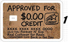 Cardboard Sign Atm Debit Credit Gift Card Skin Sticker Parody Gag Jokes Satire