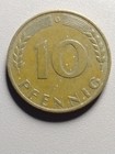 1950 G German 10 Pfennig