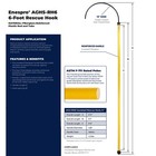 Enespro Universal Hotstick  One-piece  Electrical Safety  6 Foot  Aghs-u6