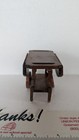 12 1 Vintage Dollhouse Miniature Wooden Tea Beverage Serving Cart W  Drop Leaf