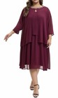 Plus Size Mother Of The Bride Chiffon Dress And Jacket 2 Piece Set-nwt