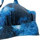 Torrid Curve Bra Size 36dd f Black Blue Galaxy Design Padded Wire Free Push Up