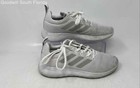 Adidas Boys Lite Racer Cln White Round Toe Low Top Lace-up Sneakers Shoes Size 4