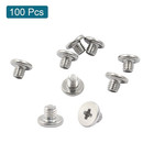 100pcs M3 X 3mm Round Flat Head Machine Screws  304 Stainless Steel Phillips Cro