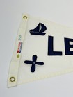 Rare Vintage Little Bay De Noc U p  Michigan Ships Boat Flag Pennant 12   X 18  
