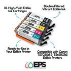 Eps Pre-filled Edible Ink Cartridges  pgi550 cli551  For Canon Ix6850   I6p7250