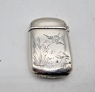 Nice Aesthetic Taste Antique Sterling Silver Vesta Case Birmingham 1878