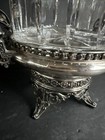 Antique Silver-plated  Bowl  Shaker With Glass Insert Aurora S p m f g 1544  r26