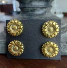 4 Piece Golden Sunflower Magnetic Pins   Hunt Seat  Western   Hat Magnetic Pins 