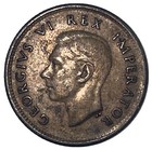 1938 South Africa Silver Coin 6 Pence King George Vi Protea Flower    Shilling 6d