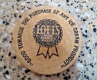 Wooden Nickel Indian Head Lotts Sandwich Shop Ice Cream Vintage 60 s 70 s Rare
